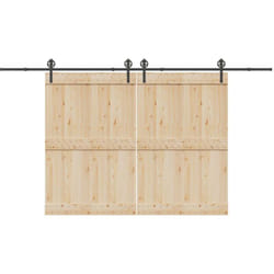 vidaXL Kit de quincaillerie de porte coulissante 400 cm acier noir