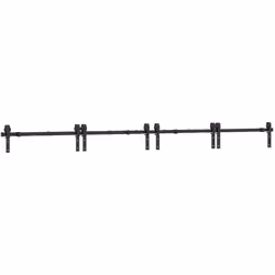 Ce kit de quincaillerie pour portes coulissantes est idéal pour rallonger la longueur des rails de vos portes coulissantes pl ...
