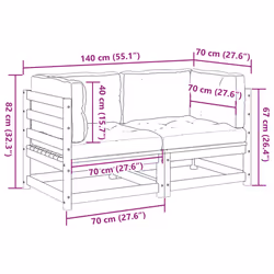 VidaXL 3295827 ensemble de meubles de jardin - Vue supplémentaire 8