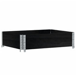 Vidaxl - Collier de palette noir 80x60 cm bois de pin solide