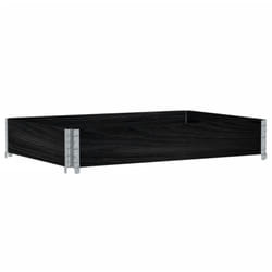 Vidaxl - Collier de palette noir 120x80 cm bois de pin solide