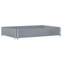 Vidaxl - Collier de palette gris 120x80 cm bois de pin solide