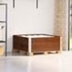 vidaXL Colliers de palette 2 pcs marron 100x100 cm bois de pin solide