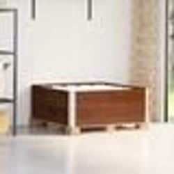 vidaXL Colliers de palette 2 pcs marron 100x100 cm bois de pin solide