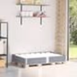 vidaXL Collier de palette gris 150x100 cm bois de pin solide