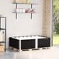 vidaXL Colliers de palette 2 pcs noir 150x100 cm bois de pin solide