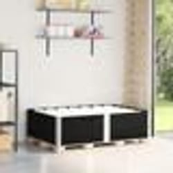 vidaXL Colliers de palette 2 pcs noir 150x100 cm bois de pin solide