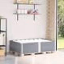 vidaXL Colliers de palette 2 pcs gris 150x100 cm bois de pin solide
