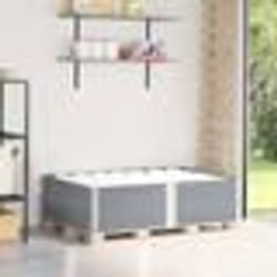 vidaXL Colliers de palette 2 pcs gris 150x100 cm bois de pin solide