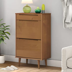 Vidaxl - Armoire à chaussures molde Marron 59,5x35x103 cm Bois de pin