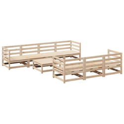 Salon De Jardin 8 Pcs Bois De Pin Massif Vidaxl