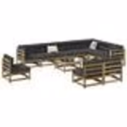 vidaXL Salon de jardin 11 pcs bois de pin imprégné