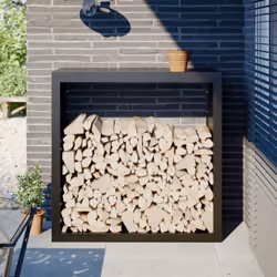 Ce support pour bois de chauffage est une solution idéale pour ranger proprement votre bois de chauffage. Matériau durable :  ...