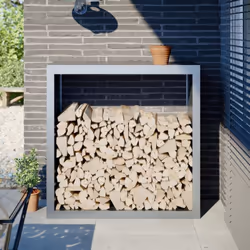 Ce support pour bois de chauffage est une solution idéale pour ranger proprement votre bois de chauffage. Matériau stable et ...