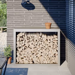 Ce support pour bois de chauffage est une solution idéale pour ranger proprement votre bois de chauffage. Matériau robuste et ...