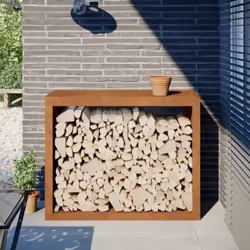 Ce support pour bois de chauffage est une solution idéale pour ranger proprement votre bois de chauffage. Matériau durable :  ...