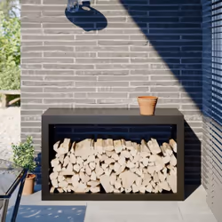 Ce support pour bois de chauffage est une solution idéale pour ranger proprement votre bois de chauffage. Matériau durable : ...