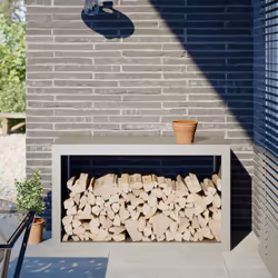 Ce support pour bois de chauffage est une solution idéale pour ranger proprement votre bois de chauffage. Matériau robuste et ...