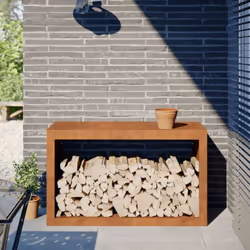 Ce support pour bois de chauffage est une solution idéale pour ranger proprement votre bois de chauffage. Matériau durable :  ...