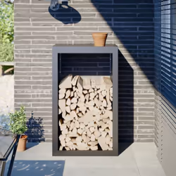 Ce support pour bois de chauffage est une solution idéale pour ranger proprement votre bois de chauffage. Matériau durable : ...
