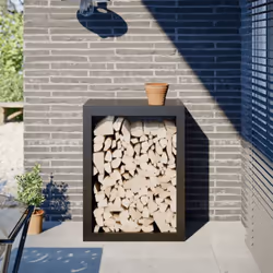 Ce support pour bois de chauffage est une solution idéale pour ranger proprement votre bois de chauffage. Matériau durable :  ...