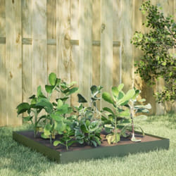 Vidaxl - Lit surélevé de jardin vert olive 100x100x18,5 cm acier