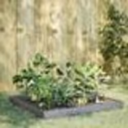 vidaXL Lit surélevé de jardin 100x100x18,5 cm acier inoxydable