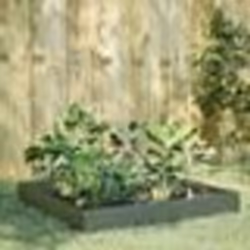 vidaXL Lit surélevé de jardin vert olive 100x100x26 cm acier