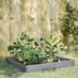 vidaXL Lit surélevé de jardin 100x100x26 cm acier inoxydable