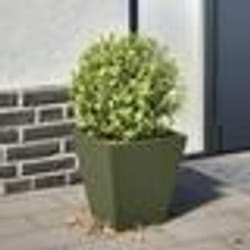 vidaXL Jardinière vert olive 30x30x30 cm acier