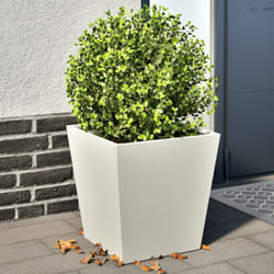 Vidaxl - Jardinières 2 pcs blanc 40x40x40 cm acier