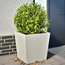 Vidaxl - Jardinières 2 pcs blanc 50x50x50 cm acier