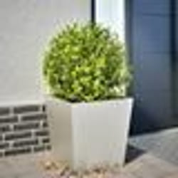 vidaXL Jardinière 50x50x50 cm acier inoxydable