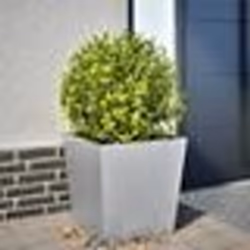 vidaXL Jardinière 50x50x50 cm acier galvanisé