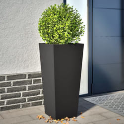 Vidaxl - Jardinières 2 pcs noir 35x35x75 cm acier