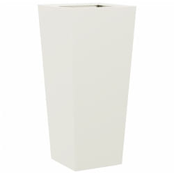 Jardinière blanc 35x35x75 cm acier vidaXL