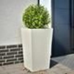 vidaXL Jardinière blanc 45x45x75 cm acier