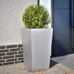 vidaXL Jardinière 45x45x75 cm acier galvanisé