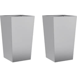 Vidaxl - Jardinières 2 pcs 45x45x75 cm acier galvanisé