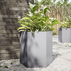 Vidaxl - Jardinière hexagone 46x40x45 cm acier galvanisé