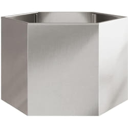 Vidaxl - Jardinière hexagone 69x60x45 cm acier inoxydable