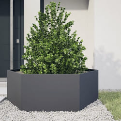 Vidaxl - Jardinière anthracite hexagone 138x120x45 cm acier