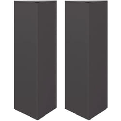 Vidaxl - Jardinières 2 pcs noir triangulaire 30x26x75 cm acier