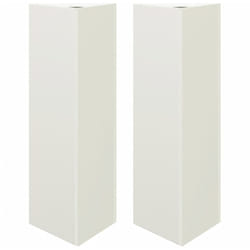 Vidaxl - Jardinières 2 pcs blanc triangulaire 30x26x75 cm acier