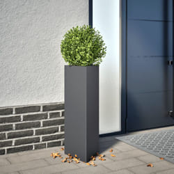 Vidaxl - Jardinière anthracite triangulaire 30x26x75 cm acier