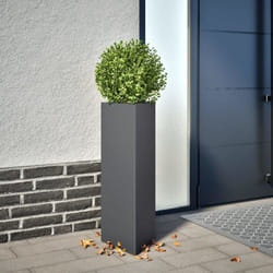 Vidaxl - Jardinières 2 pcs anthracite triangulaire 30x26x75 cm acier