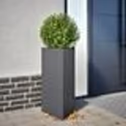 vidaXL Jardinières 2 pcs anthracite triangulaire 40x34,5x70 cm acier