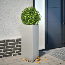 vidaXL Jardinières 2 pcs triangulaire 40x40x75 cm acier galvanisé