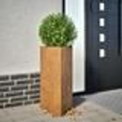 vidaXL Jardinières 2 pcs triangulaire acier résistant aux intempéries