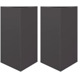 Vidaxl - Jardinières 2 pcs noir triangulaire 50x43x75 cm acier